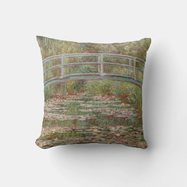 Coussin Monet Pont Japonais Français Giverney (Recto)
