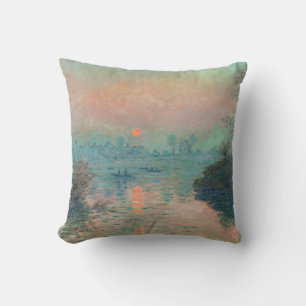 Coussin Monet Sunset Seine Beaux-Art Impressionnisme