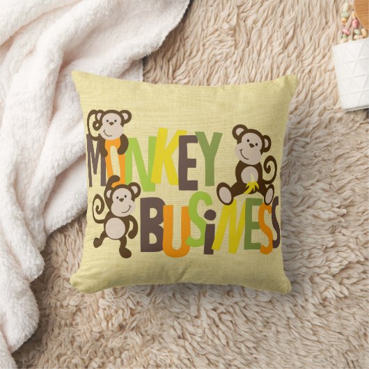 Coussin Monkey Business (Couverture)