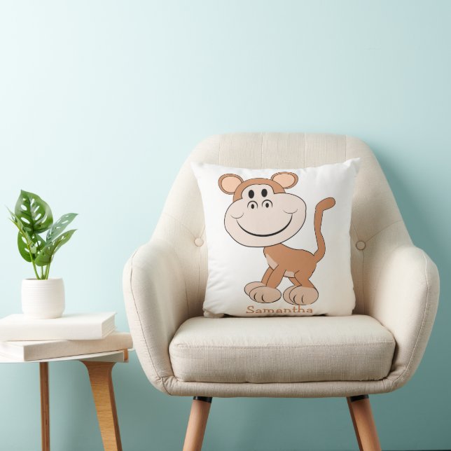 Coussin Monkey Design Personalised (Chaise)