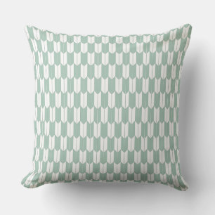 Coussin Monnaie & Blanc Japonais Yagasuri Jeu d'oreiller