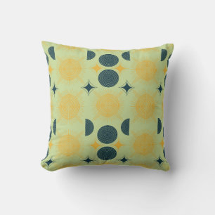 Coussin Monnaie céleste du soleil de Boho