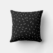Coussin Monochrome | Arroseurs noirs et blancs réversibles (Verso)