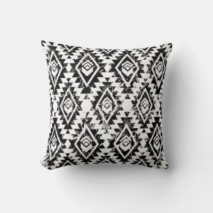Coussin Monochrome tribal ethnique sans couture motif