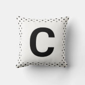 Coussin MONOGRAM BLANC NOIR SPOT DOUBLESSÉ Cushion (Verso)