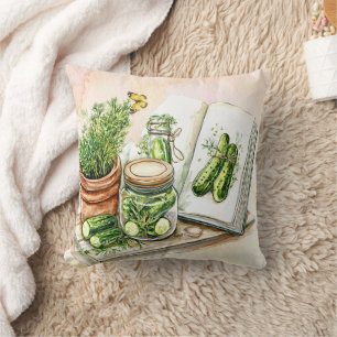 Coussin Monogram Dill & Cucumber Picken Cuisine Confort