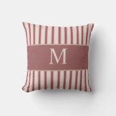 Coussin Monogram Retro Hearts Pink Burgundy (Recto)