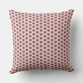Coussin Monogram Retro Hearts Pink Burgundy (Verso)