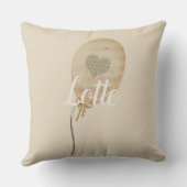 Coussin Monogramme Ballon en Forme de Coeur (Verso)
