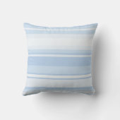 Coussin Monogramme Bleu rayures (Verso)