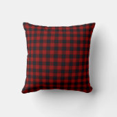 Coussin Monogramme carreau rouge et noir Buffalo (Verso)