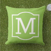 Monogramme Classique entre parenthèses Vert Lime e