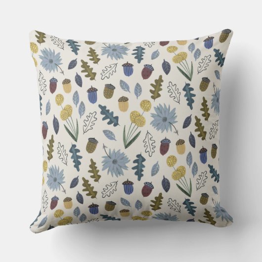Coussin Monogramme d'automne rustique mariage de automne l (Verso)