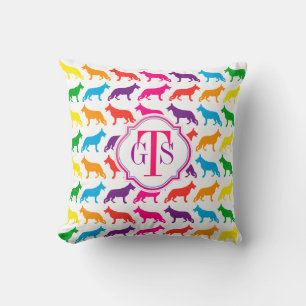 Coussin Monogramme de Berger Allemand