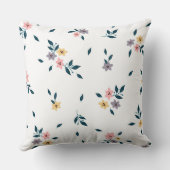 Coussin Monogramme de charme en fleurs (Verso)