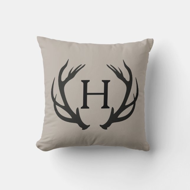 Coussin Monogramme de Deer Antler (Recto)