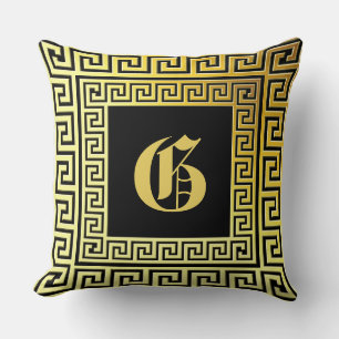 Coussin Monogramme de la clé jaune d'or