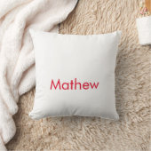 Coussin monogramme de lettre initiale simple ajoutez votre (Couverture)