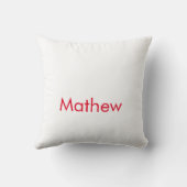 Coussin monogramme de lettre initiale simple ajoutez votre (Verso)