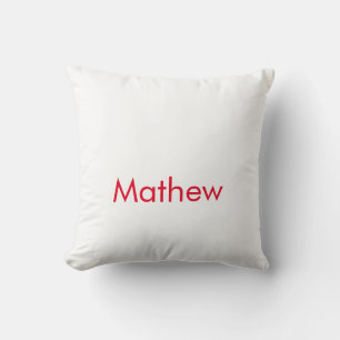 Coussin monogramme de lettre initiale simple ajoutez votre