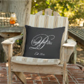 Coussin Monogramme de mariage anniversaire de mariage fant (Chaise)