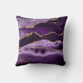 Coussin Monogramme de Parties scintillant d'or de l'Agate  (Verso)