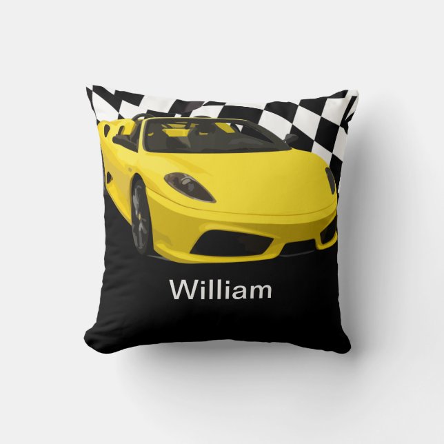 Coussin Monogramme de voiture pour hommes Cool (Recto)