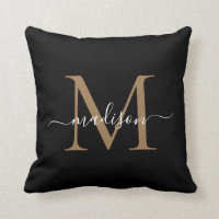 Monogramme d'or noir Moderne Stylo féminin