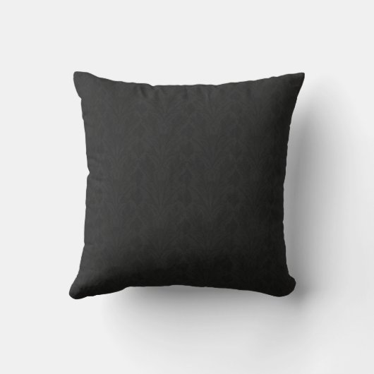 Coussin Monogramme élégant noir et blanc (Verso)
