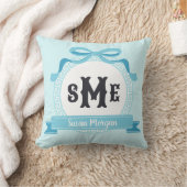 Coussin Monogramme en forme de nœud à clé grecque inversé (Couverture)