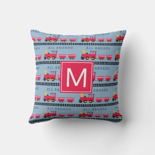 Coussin Monogramme | Enfants à bord (Verso)