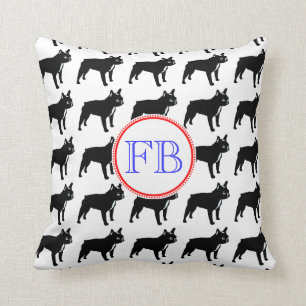 Coussin Monogramme français de Bulldog