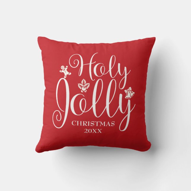 Coussin Monogramme Initial de Noël Modern Family (Verso)