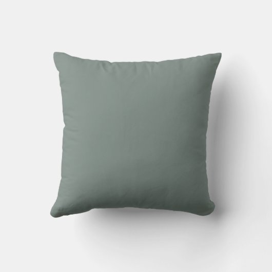 Coussin Monogramme Initiale de Vert Sauge Rustique Intérie (Verso)