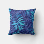 Coussin Monogramme Initiale Moderne Tropical Floral Couron (Verso)
