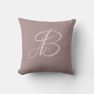 Coussin Monogramme initiale personnalisé lettre B