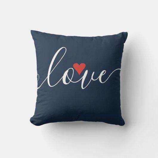 Coussin Monogramme Initiales De Couple (Recto)