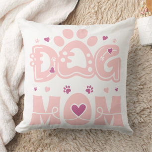 Coussin Monogramme minimale MAMAN CHIEN