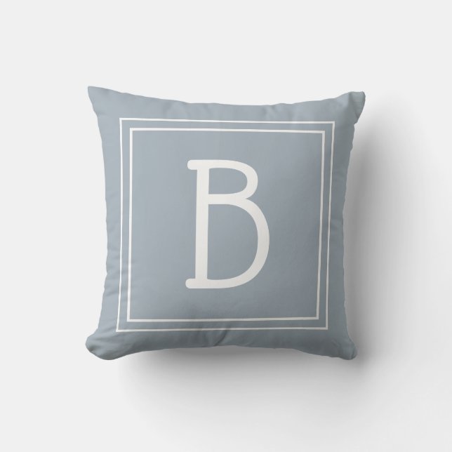 Coussin Monogramme Moderne Lettre Initiale Personnalisée C (Recto)