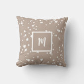 Coussin monogramme motif étoile (Recto)