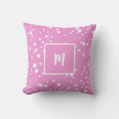 Coussin monogramme motif étoile (Recto)