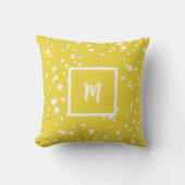 Coussin monogramme motif étoile (Recto)