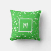 Coussin monogramme motif étoile (Recto)