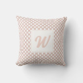 Coussin Monogramme Motif rose Gold Pink (Recto)
