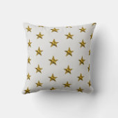 Coussin Monogramme Nom Gold Silver Stars Initial (Verso)