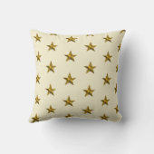 Coussin Monogramme Nom Gold Silver Stars Initial (Verso)