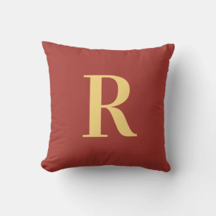 Coussin Monogramme Or Brown
