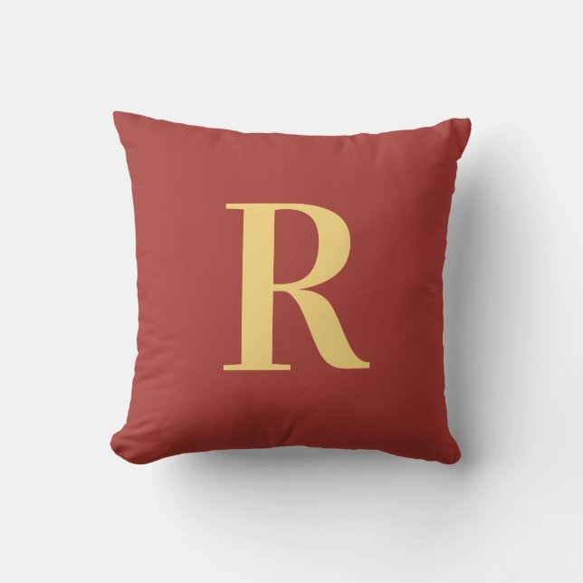 Coussin Monogramme Or Brown (Recto)