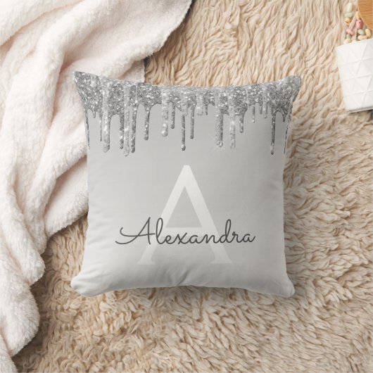 Coussin Monogramme Parties scintillant étincelante en arge (Couverture)