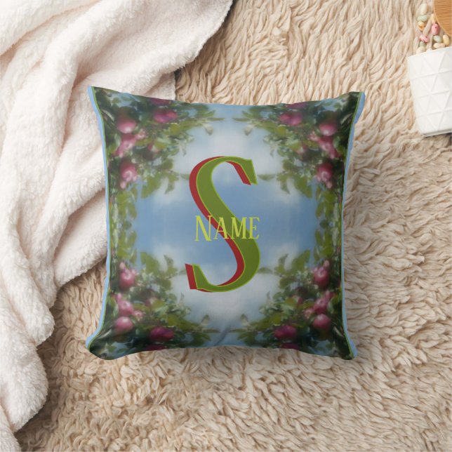 Coussin Monogramme personnalisé avec vos initiales et nom  (Couverture)